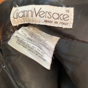Vintage Gianni Versace Leather Pants